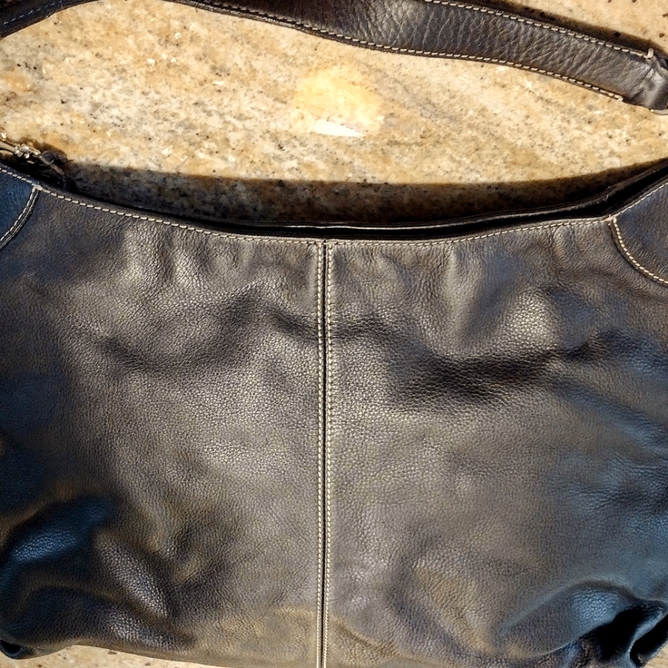 Vintage Dooney & Bourke Large Dk Brown Tote Satchel